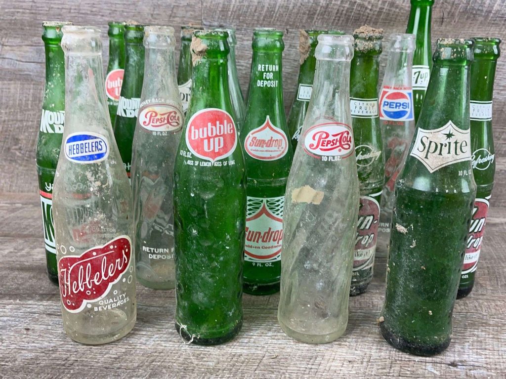 vintage soda bottles
