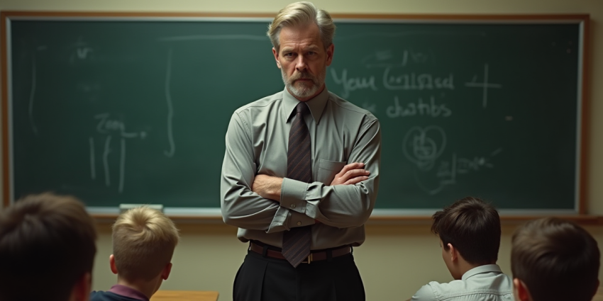 A Stern Intimidating Teacher