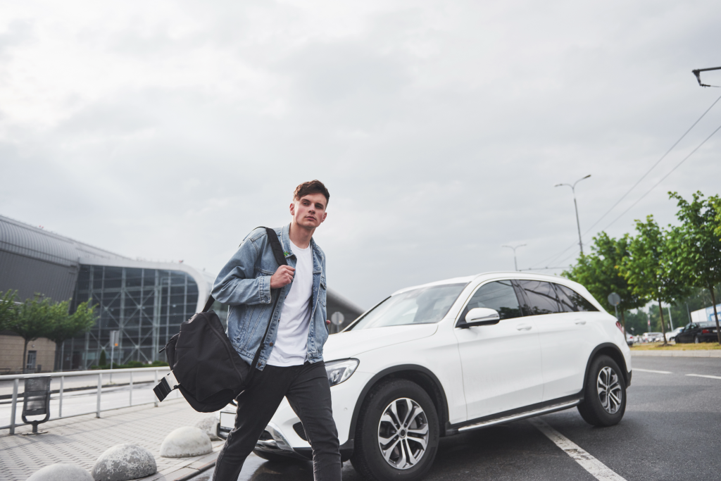 walking to the car