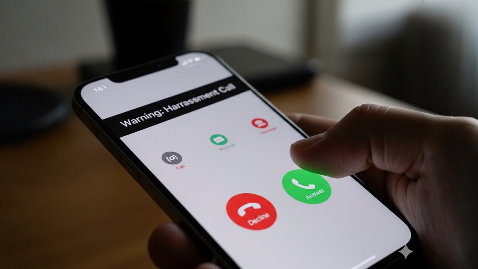 Harassment call