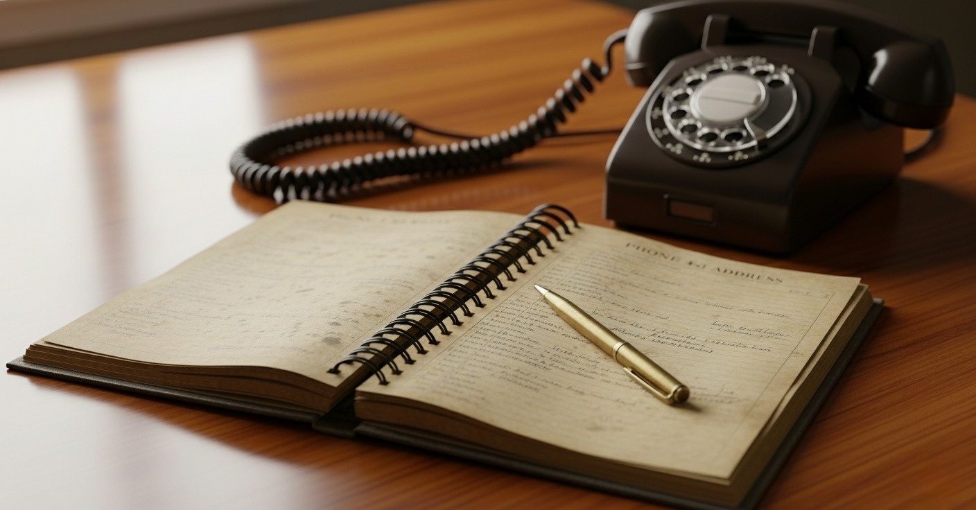 old phone and directory